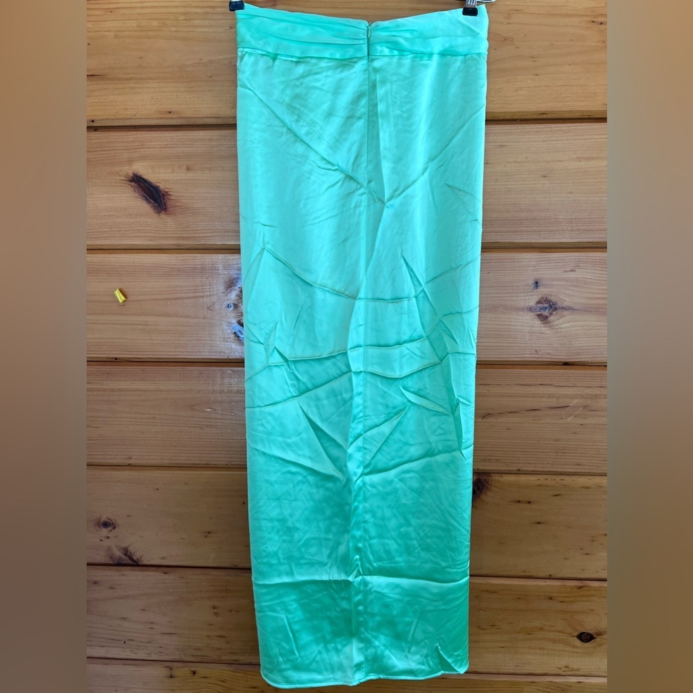 ZARA SATIN EFFECT MIDI SKIRT M - Picture 10 of 11